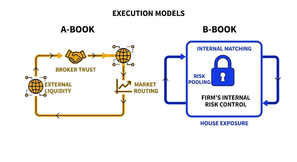 A-Book vs B-Book Prop Firm Execution