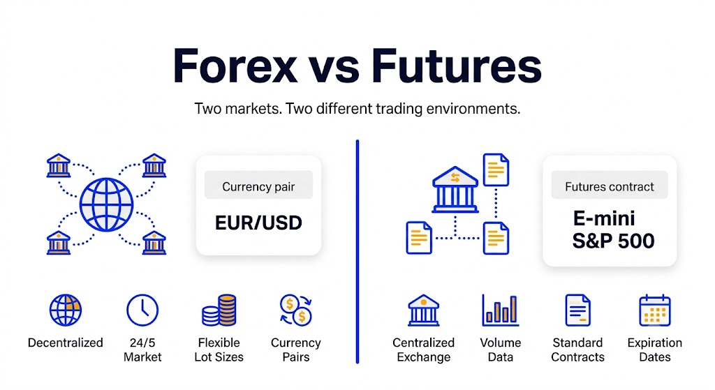 Forex vs Futures at a Glance (Comparison)