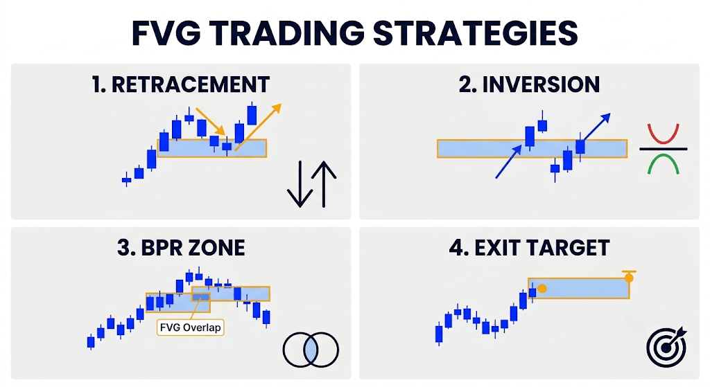 Four FVG Trading Strategies