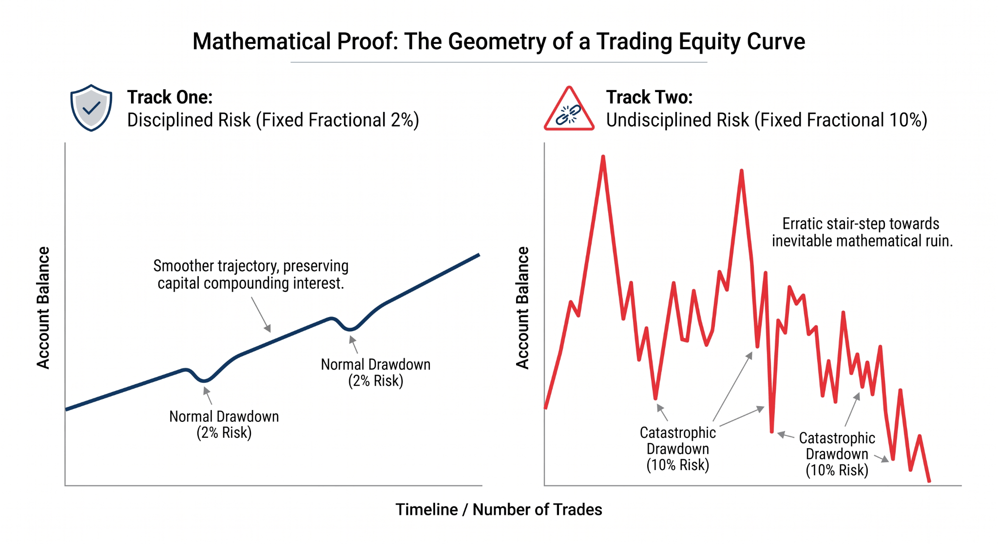 The Geometry of a Trading Equity Curve
