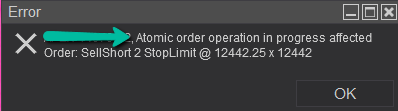 order process changed
