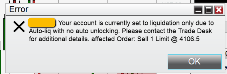 tradovate hit drawdown